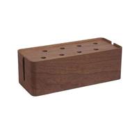 Ring Material Desktop Hide Wires Power Strips Desk Cord Organizer Box For Home Office Wooden Cable Management Box Made From Wood(38 * 15 * 13cm) Ring Boxes For Jewellery(Type-A)