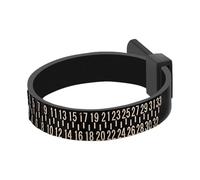 Ring Measurement Tool UK Sizes, Accurate Adjustable Sizer For US Sizes Tool, 1-17 And, Reusable Finger Gauge Magnifying Glass - Jewelry, Ring, Refer to description, refer to description, Unisex