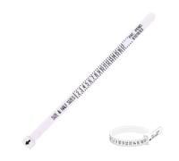 Ring Measuring Tape Tool - Finger Measuring Ruler, Portable Reusable ABS Ring Sizer Set with Clear Scale | Jewelry Ring Size Tape for Accurate Measurement of Women and Men DIY Jewelry Fit Test