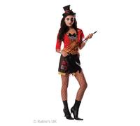 Ring Mistress Ladies Fancy Dress Circus Scary Ringmaster Adult Halloween Costume