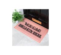 Artsy Doormats Pink Ring My Bell Doormat (70 X 40Cm), Pink