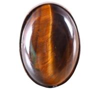 Ring Natural Stone Oval Bead Gold Tiger Eye Ring Adjustable Finger Ring for Women Men Jewelry ochon,Silver,Resizable
