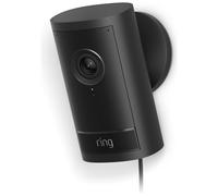 RING Outdoor Cam Pro Plug-In Retinal 4K WiFi Security Camera - Black, Black