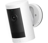Ring Outdoor Camera Plug In Stick Up Cam HD Security Camera White