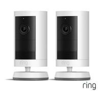 Ring Outdoor Camera Plus 2-Pack With 3 Quick Release Batteries - 2K Video, Low-Light Sight, Two-Way Talk, Easy Diy Installation