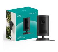 Ring Outdoor Camera Plus (Plug In) 2K Smart Home Security Camera - Black, Black