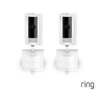 Ring Pan-Tilt Indoor Cam 2 Pack White 360 Degree Pan, 169 Degree Tilt, 1080P Hd Video, Two-Way Talk, Colour Night Vision