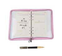 Ring Planner Cover | 6 Rings Transparent PVC Zipper Economical Protector, Economy Shell Protector 25 x 18 cm - For School, Business, Study, Home, Travel and Wedding