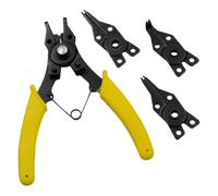 Ring Pliers Set | 4 in 1 Internal External Clip | Heavy Duty Hand Tool for Automotive Engine Repair Mechanic Jewelry Wire Hose Electrical Home Work; Circlip Remover, Multifunctional Hardware