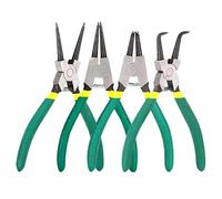 Ring Pliers Set - Heavy Duty Circlip Remover | Spring Loaded Retaining Tool | Multifunctional Straight Jaw Pliers for Internal and External Rings | Precision Hand Tool for Removing Hoses Gaskets
