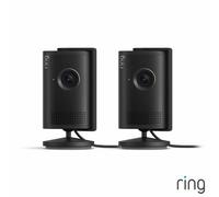 Ring Plug-In Indoor Camera Plus Black 2 Pack, 2K Indoor Security Cameras, Two-Way Talk, Motion Alerts,privacy Cover & Night Vision