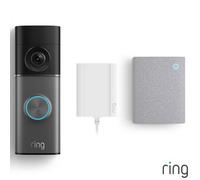 Ring Plug-In Video Doorbell Pro (3Rd Gen) Satin Nickel + Chime (3Rd Gen) 4K Retinal Vision, 3D Motion Detection, Night Vision