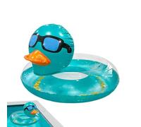Ring Pool Float, Inflatable Duck Shape Float with Sequins, Funny Donut-Inspired Pool Tube for Adults, Teenagers and Children, Summer Beach, Lake, River, Pond, Travel Par