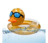 Ring Pool Float - Sequins Inflatable Duck Tube Floating Swimming Raft For Kids Adults Teens | 91x59cm Pvc 550g | Beach Summer Party Lake Pond Girls Boys Family River Travel Donut Hardware
