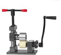 Ring Press Bender Machine,Bracelet Bending Machine, Adjustable Metal Jewels Rolling Mill Machine,Spoon Maker Forming Tool,Jewelry Flat Bender Making Tools, inless Steel Easy to O Gray Rubber Wheel