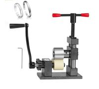 Ring Press Bender Machine,Bracelet Bending Machine, Adjustable Metal Jewels Rolling Mill Machine,Spoon Maker Forming Tool,Jewelry Flat Bender Making Tools, Stainless Steel Easy to Ope Gray Iron Wheel