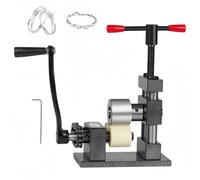 Ring Press Bender Machine, with Adjustable Metal Jewels Rolling Mill, Spoon Maker Forming Tool, and Jewelry Flat Bender for Bracelet Bending, Easy to Operate Gray