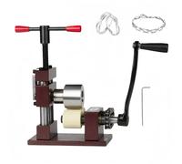 Ring Press Bender Machine, with Adjustable Metal Jewels Rolling Mill, Spoon Maker Forming Tool, and Jewelry Flat Bender for Bracelet Bending, Easy to Operate red