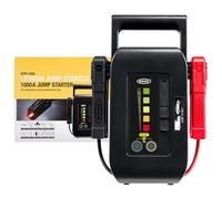 RING Professional Cordless Lithium Jump Starter For All 12V Vehicles up to 10L With a Built-in Work light For Safety