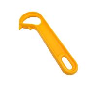 Ring Pull Can Opener Tin Opener for Arthritis Hands, Easy Open Pop Top Can Opener, J Shaped Kitchen Aid Opener, Can Tab Opener Tool, Locking Rings Opener for Living Gifts Aids(Orange)