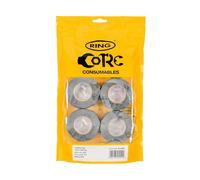 RING PVC Insulation Tape 19 mm x 20 M, Grey (10 Pcs) - Grey Flame Retardant PVC, 19 mm x 20M Roll, Supplied in a Re-Sealable Pack