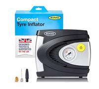 RING TYREINFLATE 610 Analogue Tyre Inflator Air Compressor with Adaptor Kit - Results in PSI & BAR