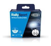 Ring RallySport 100W Halogen Headlamp (H4) Bulbs, Pair (Motorsport / Off-Road)