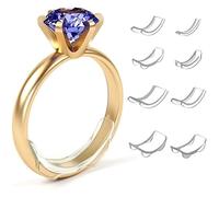 Ring Re-sizer Set, Invisible Ring Size Adjuster for Loose Rings, Clear Silicone Spiral Guard, Universal Fit for Men and Women Wedding Bands (1 SET (8 pc))