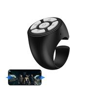 Ring Remote Control, Wireless Finger Scroller, Page Turner Clicker, Wireless Bluetoo-th Remote Control, Ring Design Finger Tip Scrolling Clicker Control Volume