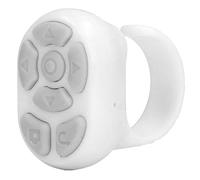 Ring Remote Controller, Finger Ring Remote Control ABS Practical for Watching Novel (White)
