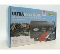 RING ULTRABOOST 1000A Car Battery Jump Starter Power Pack - Safely Starts Up to 5 Litre Petrol and 2 Litre Diesel Engines - Battery Booster with Jump Leads, Portable USB Powerbank and LED Torch