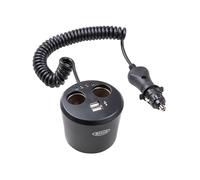 Ring RMS10 12V 120W In Car lighter Twin Can Multisocket Twin USB Sockets Single