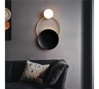 Ring Round Wall Lamp Modern Home Decor Wall Mounted Mid-Century Modern Lamp Nordic White Milky Glass Sphere Wall Lamp Light Fixture Suitable for Bedroom Bedside Living Room Hallway -66