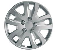 4 x Ring 14" Gyro Wheel Trims Car Covers Silver High Gloss Hub Caps Set RWT1479