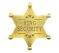 Ring Security Badge Metal Brooch, Ring Bearer Gifts Wedding Accessories Keepsake for Party, Rehearsal, Boys, Youngs, Security Badges for Wedding Souvenirs, One Size, Metal, no gemstone