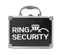 Ring Security Case Ring Bearer Briefcase for 2 Rings, Special Agent Guard Protector for Boys to Carry for Wedding Proposal Ceremony, 20 x 14 x 9 cm
