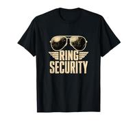 Ring Security Proud Wedding Ring Bearer Funny Distressed T-Shirt