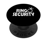 Ring Security - Wedding Party Newlyweds Bachelor Matching PopSockets Adhesive PopGrip