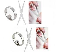 Ring-Shaped Cat Eye Magnet for Nails, Strong Nail Magnet Tool, Portable Hollow Circular Cat Eye for Home DIY, Beginners & Nail Artists B)