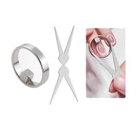 Ring-Shaped Cat Eye Magnet for Nails, Strong Nail Magnet Tool, Portable Hollow Circular Cat Eye for Home DIY, Beginners & Nail Artists (A)
