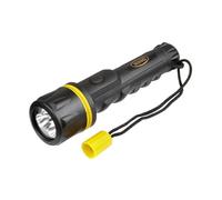 RING Shockproof Rubber LED Torch With Non-Slip Grip - 2 x AA Batteries Included