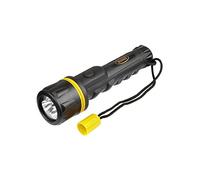 Ring Shockproof Rubber LED Torch With Non-Slip Grip - 2 x AA Batteries Included