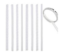 Ring Size Adjuster - 8 Pieces Invisible Silicone Ring Sizing Kit | 10x0.5x0.5cm Jewelry Spacer For Daily Gym Party Bridal Birthday Holiday Engagement Keychain Finger, Rings Size Reducer