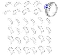 Ring Size Adjuster For Loose Rings, 32Pcs 8 Size Invisible Ring Adjuster, Ring Adjuster For Loose Rings, Ring Tightener For Loose Rings Invisible, Ring Clips To Make Rings Smaller