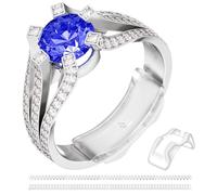 Ring Size Adjuster for Loose Rings,Invisible Transparent Silicone Guards Clip Jewelry Fitter Resizer,Fit Almost Any Ring for Women and Men (22 Pack-10 Sizes)