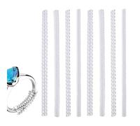 Ring Size Adjuster, Invisible Silicone Ring Sizer, Jewelry Supplies for Daily Gym Wedding Bridal Engagement Party Birthday Holiday Keychain Finger