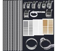 Ring Size Adjuster Loose Rings Invisible Spacers Tightener Tool Ring Guards 16 Sizes 2 Styles Set Fit Resizer Almost Any Size Rings
