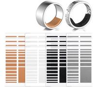 Ring Size Adjuster Set (8-Piece) - 4 Colors, 3-8mm Width, with Thread/Jewelry Cloth/Ring Sizer