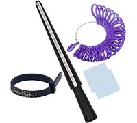 Ring Sizer Gauge Set Mandrel UK Size A-Z Measurement Scales Kit for Measuring Finger Rings Diameters Sizing Wedding Men Women Wire Jewellery Rings Making Tools Plastic