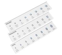 Ring Sizer Measurement Scales - 20cm Gem Gauge Jewelry Sizing Carat Tool | Acrylic Finger Sizing Measurement Comparison Jewelry Making For Gemologist Wedding & Birthday